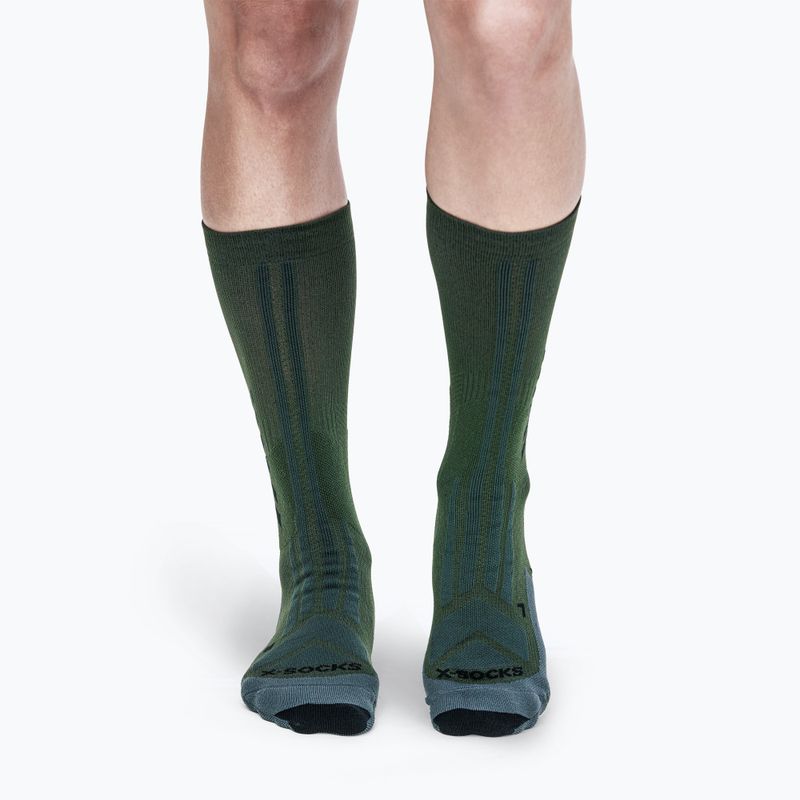 Șosete X-Socks Hike Discover Crew green/black 2