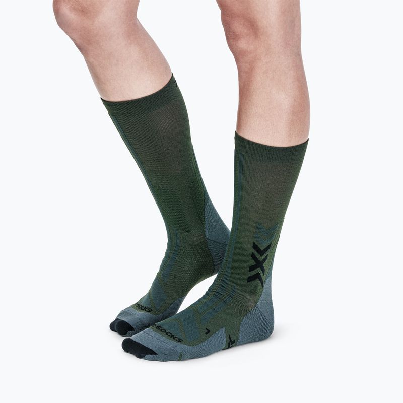 Șosete X-Socks Hike Discover Crew green/black 4