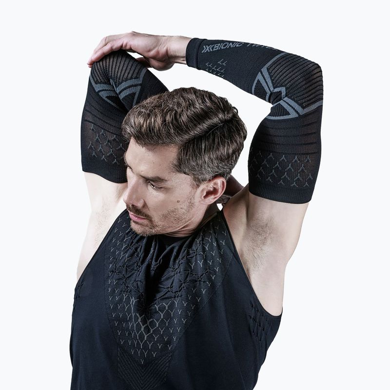 Benzi compresive pentru mâini X-Bionic Twyce Armsleeve black/charcoal