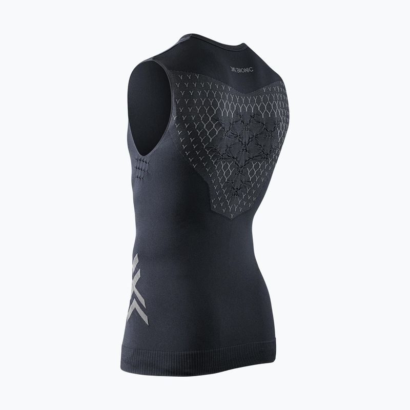 Tricou de alergare pentru bărbați X-Bionic Twyce Run Singlet negru/cărbune 2