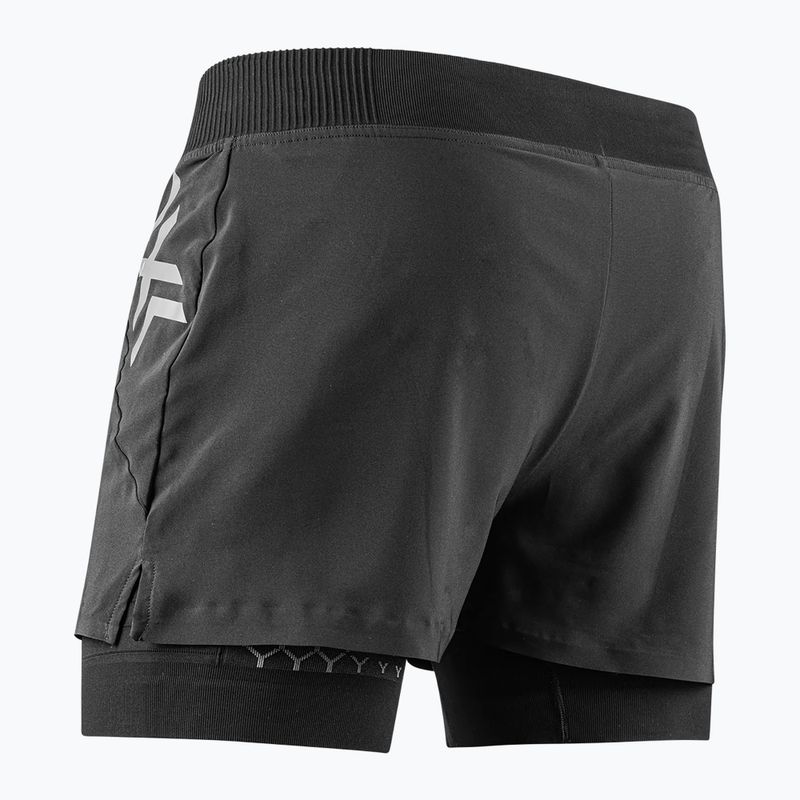 Pantaloni scurți de alergare pentru bărbați X-Bionic Twyce Race 2in1 black/charcoal 3