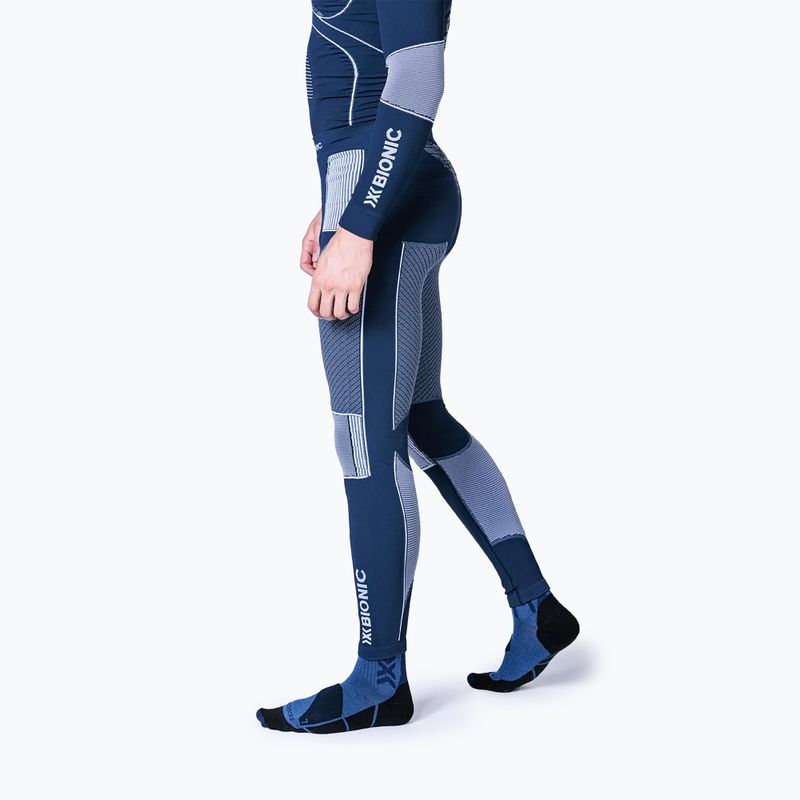 Pantaloni termoactivi pentru bărbați X-Bionic Energy Accumulator 4.0 marine/optical white 2