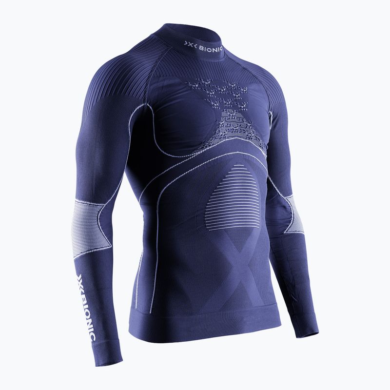 Longsleeve termoactiv pentru bărbați X-Bionic Energy Accumulator 4.0 Turtle Neck marine/optical white