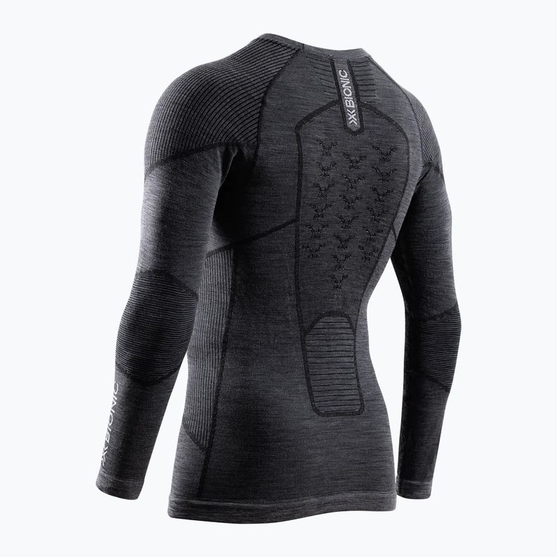 Longsleeve termoactiv pentru bărbați X-Bionic Symbio Merino Shirt rhino grey 2