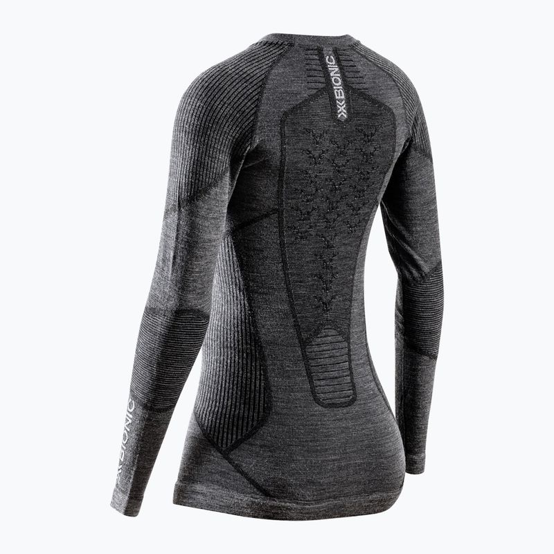 Bluză termică damă X-Bionic Symbio Merino Shirt rhino grey 2