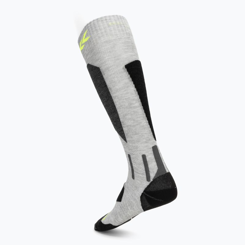 Șosete de schi X-Socks Ski Discover Otc rhino grey/canary 2
