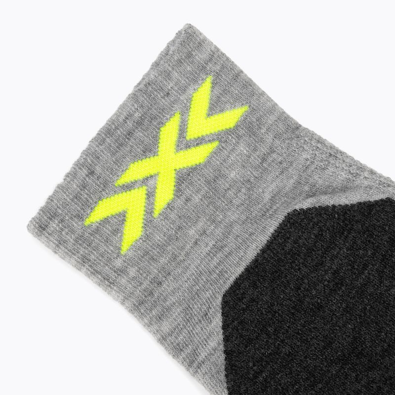 Șosete de schi X-Socks Ski Discover Otc rhino grey/canary 3