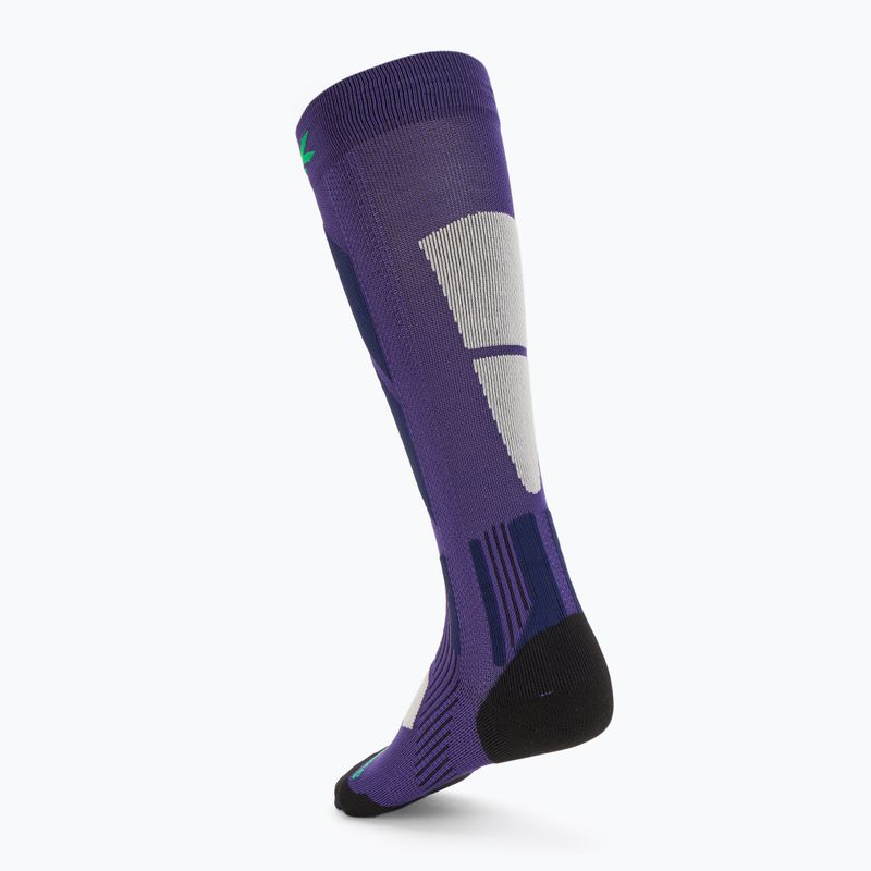 Șosete de schi pentru femei X-Socks Ski Perform Otc deep purple/light sand 2