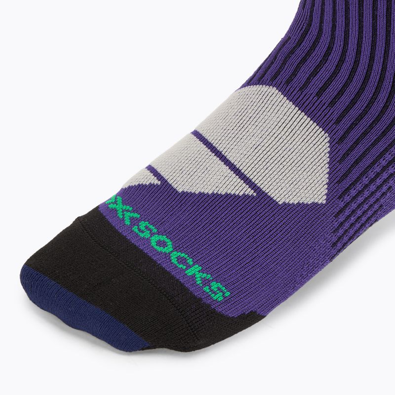 Șosete de schi pentru femei X-Socks Ski Perform Otc deep purple/light sand 3