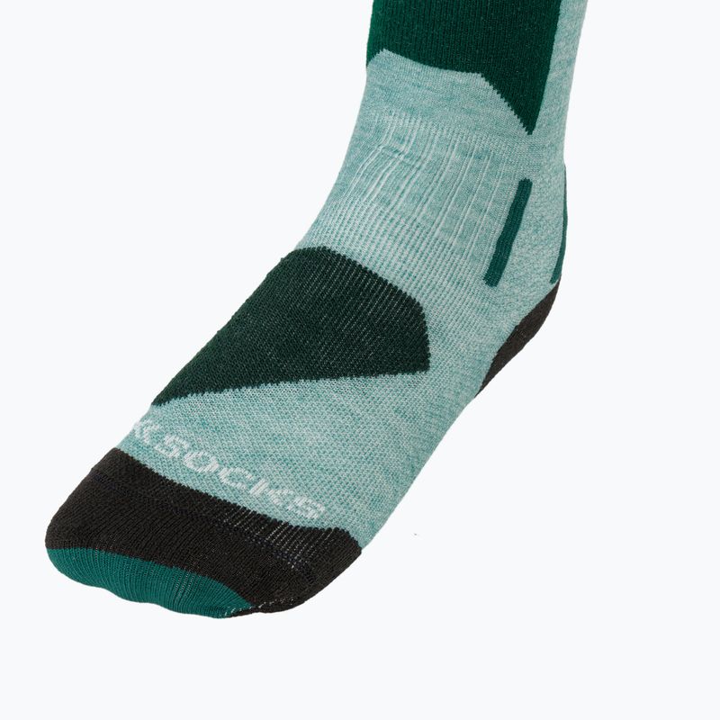 Șosete de schi pentru copii X-Socks Ski Discover Otc sage green/english lawn 3