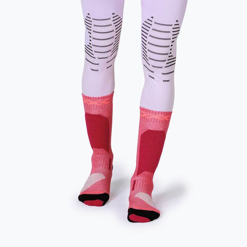 Șosete de schi pentru copii X-Socks Ski Discover Otc light pink/light sand 2