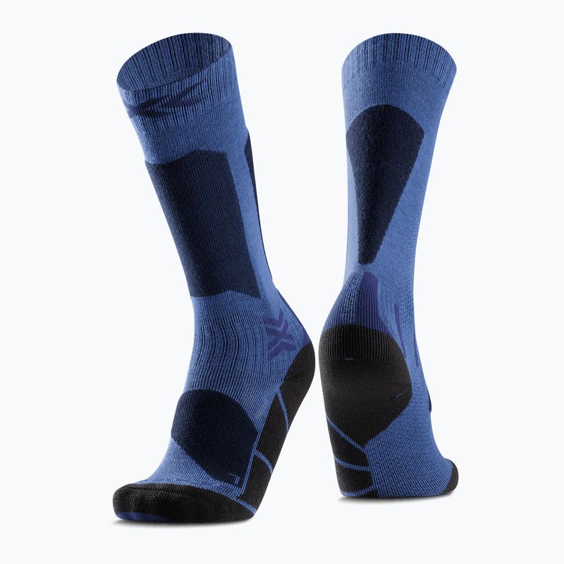 Șosete de schi pentru copii X-Socks Ski Discover Otc blue blossom/marine