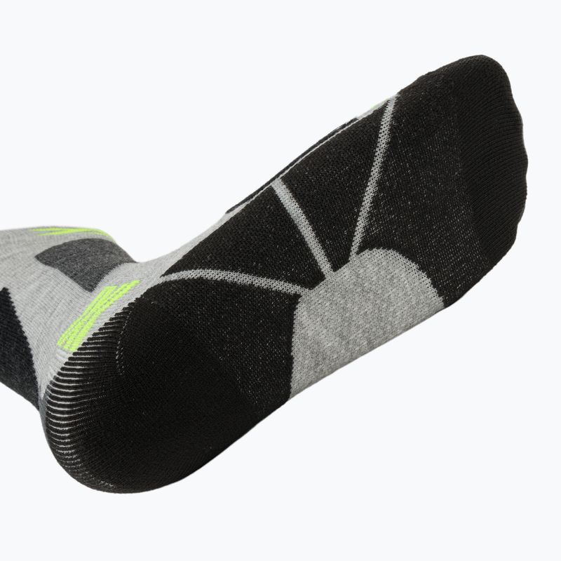 Șosete de schi pentru copii X-Socks Ski Discover Otc rhino grey/canary 5