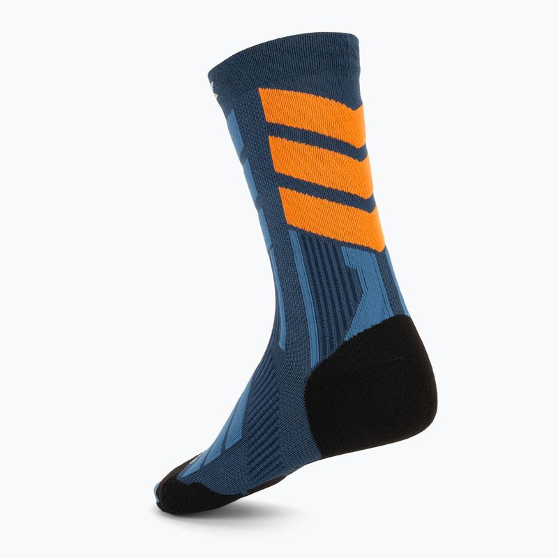 Șosete de schi X-Socks X-Country Perform Crew marine/orange 2