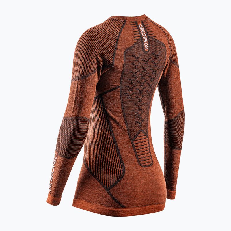 Longsleeve termoactiv pentru femei X-Bionic Symbio Merino Shirt clay 2