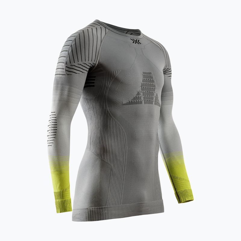 Longsleeve termoactiv pentru bărbați X-Bionic Invent Fx Shirt rhino grey/light grey/canary