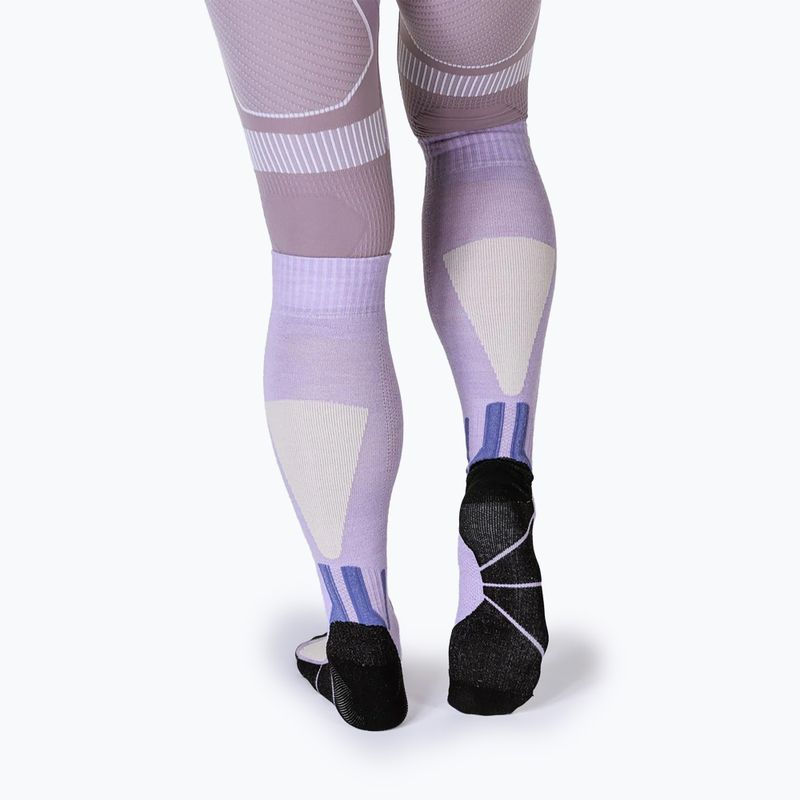 Șosete de schi X-Socks Ski Discover Merino Otc muted lavender/light sand 3