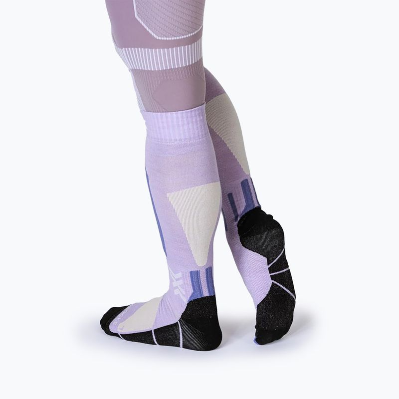 Șosete de schi X-Socks Ski Discover Merino Otc muted lavender/light sand 4