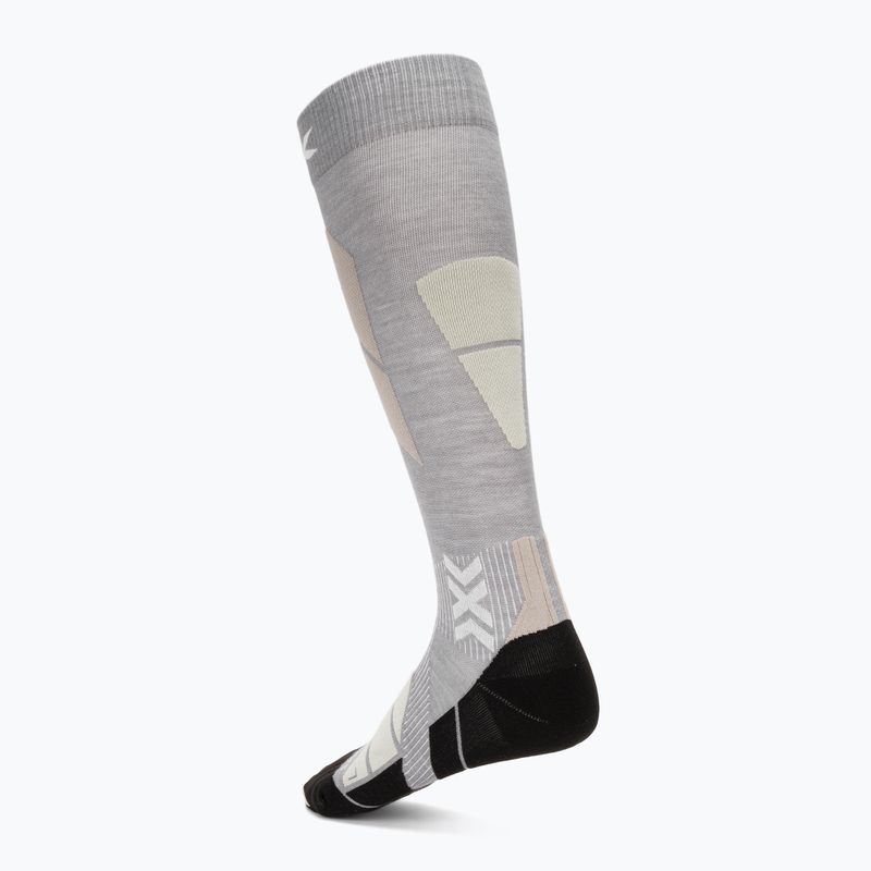Șosete de schi X-Socks Ski Perform Merino Otc seal grey/light sand 2