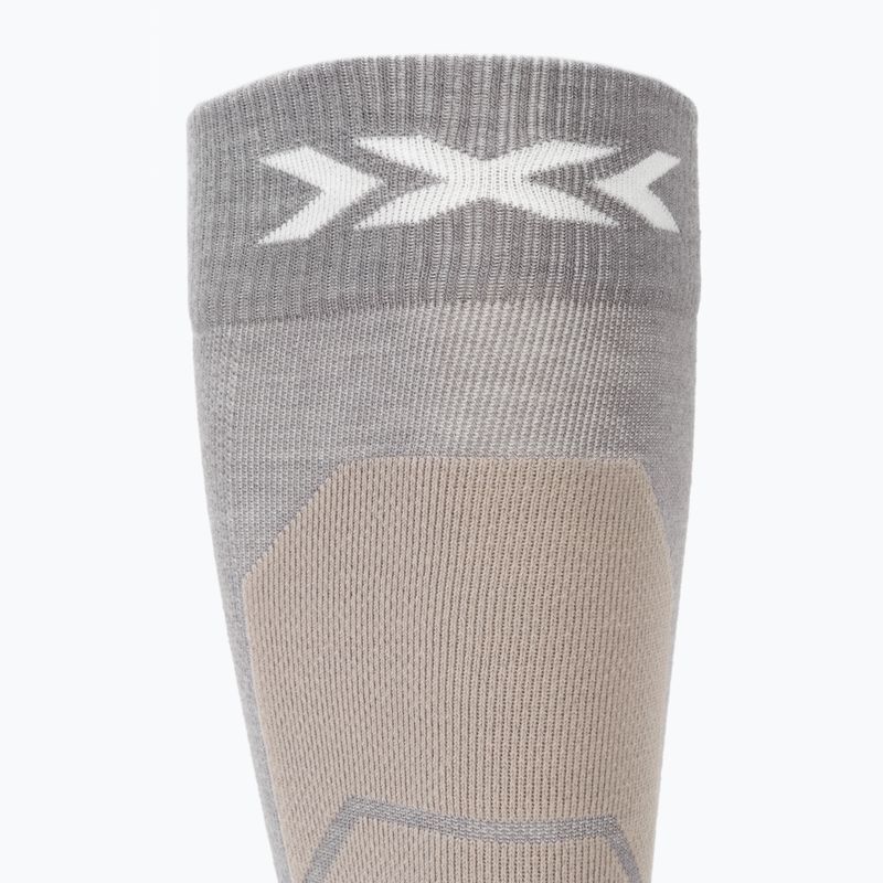Șosete de schi X-Socks Ski Perform Merino Otc seal grey/light sand 3