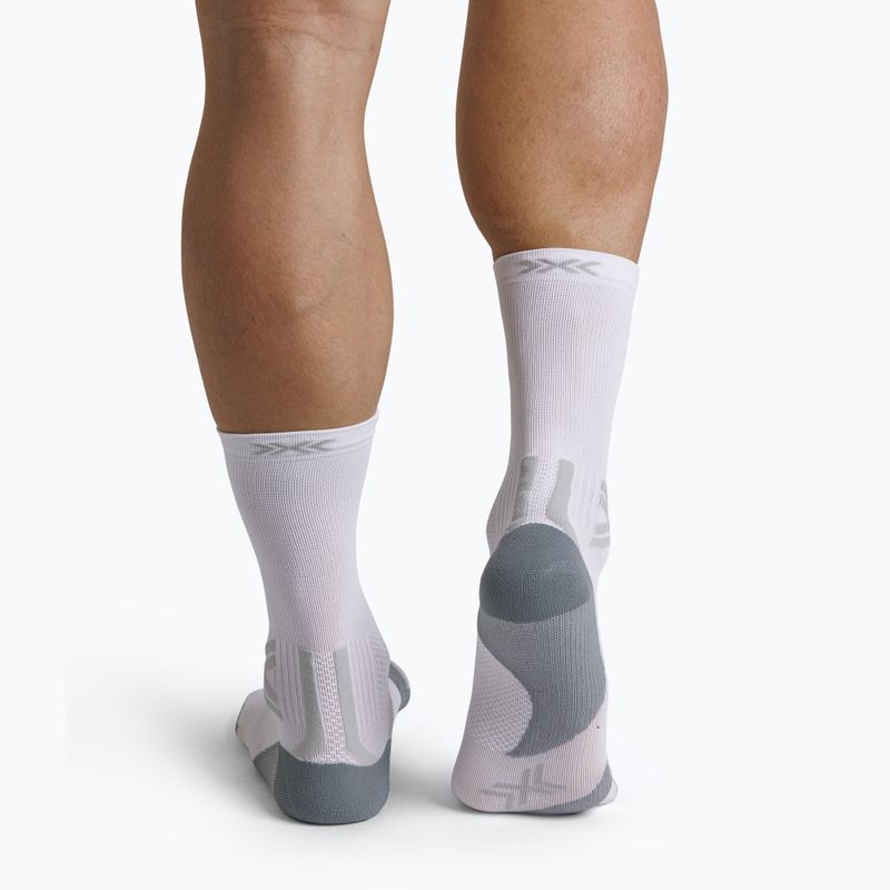 Șosete X-Socks Run Discover Crew arctic white/pearl grey 3