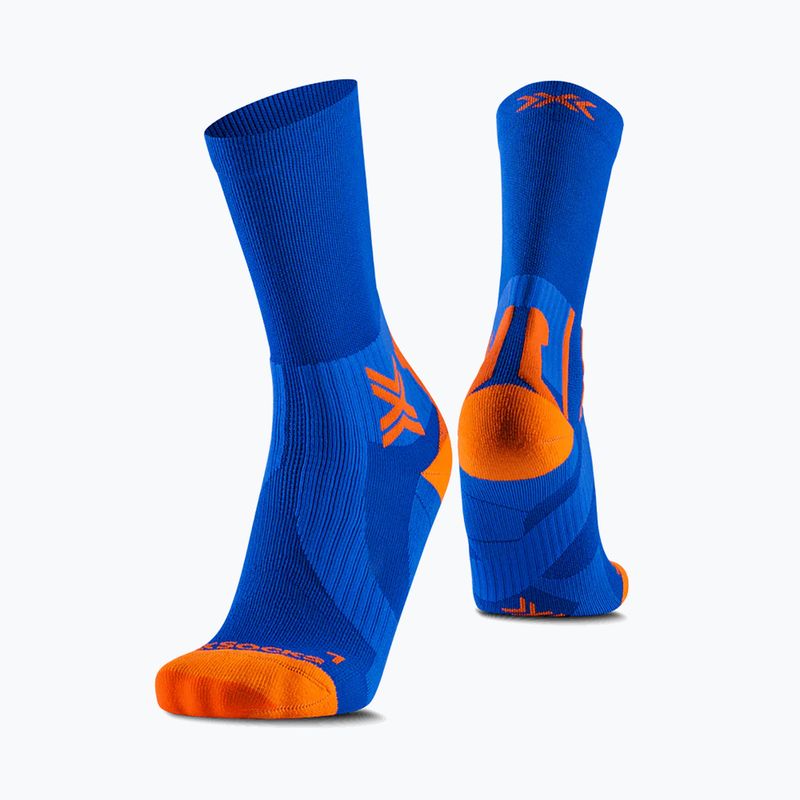 Șosete X-Socks Run Perform Warm Crew twyce blue/orange