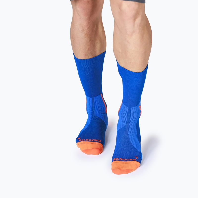 Șosete X-Socks Run Perform Warm Crew twyce blue/orange 2