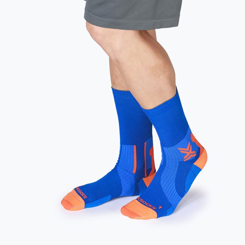 Șosete X-Socks Run Perform Warm Crew twyce blue/orange 4