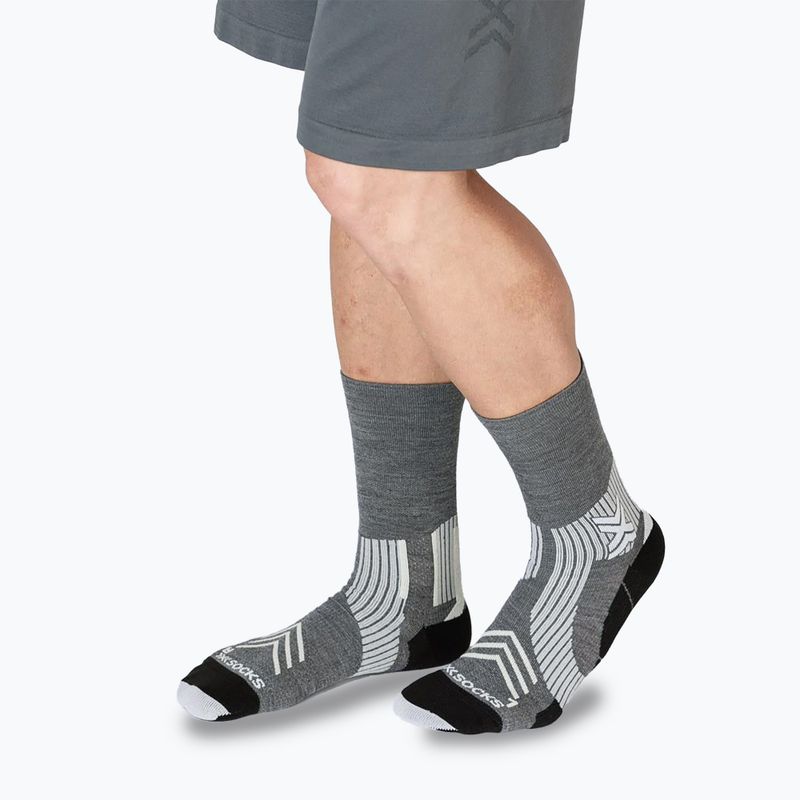 Șosete X-Socks Run Expert Silk Merino Crew seal grey/light sand 6