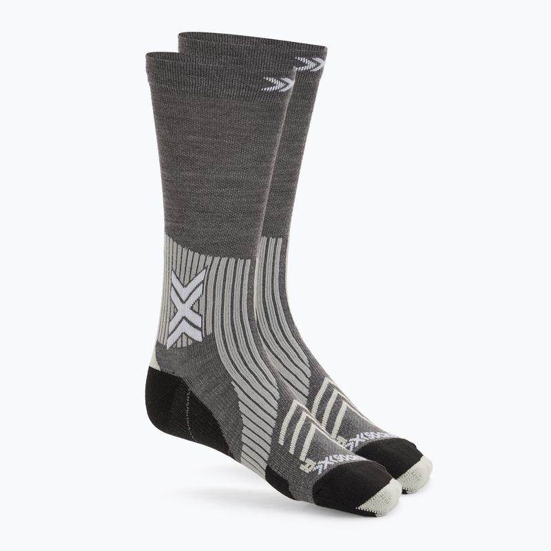 Șosete X-Socks Run Expert Silk Merino Crew seal grey/light sand