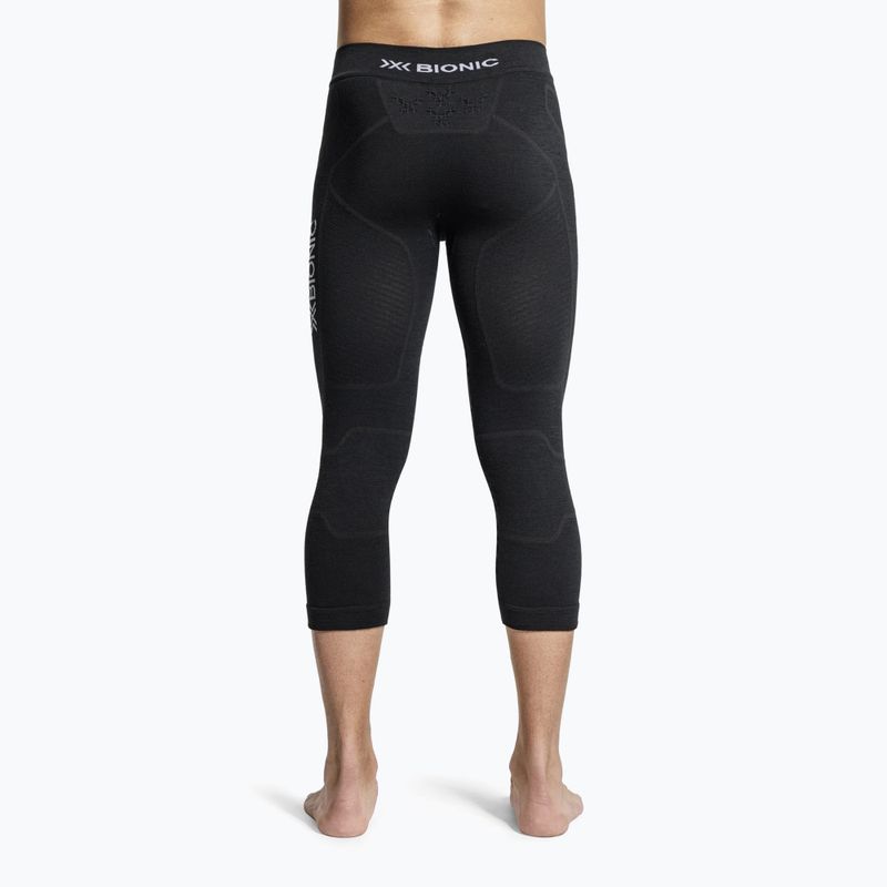 Colanți termoactivi pentru bărbați X-Bionic Symbio Merino 3/4 black 2