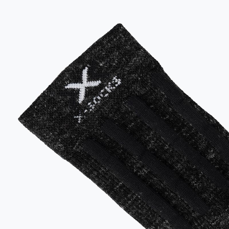 Șosete X-Socks Trek X Linen dolomite grey melange/opal black 3