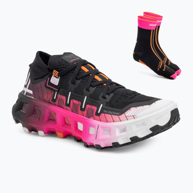 Încălțăminte de alergare X-Bionic Terraskin X00/C x black/x white/fluo pink