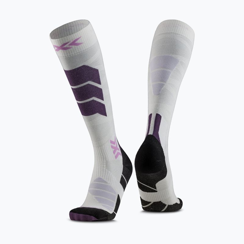 Șosete de schi X-Socks Ski Expert Silk Merino Otc white/lavender