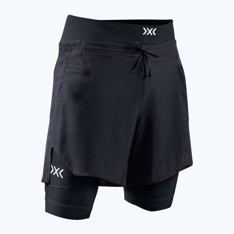 Pantaloni scurți de alergare pentru bărbați X-Bionic Efektor 2in1 x black/x black 2