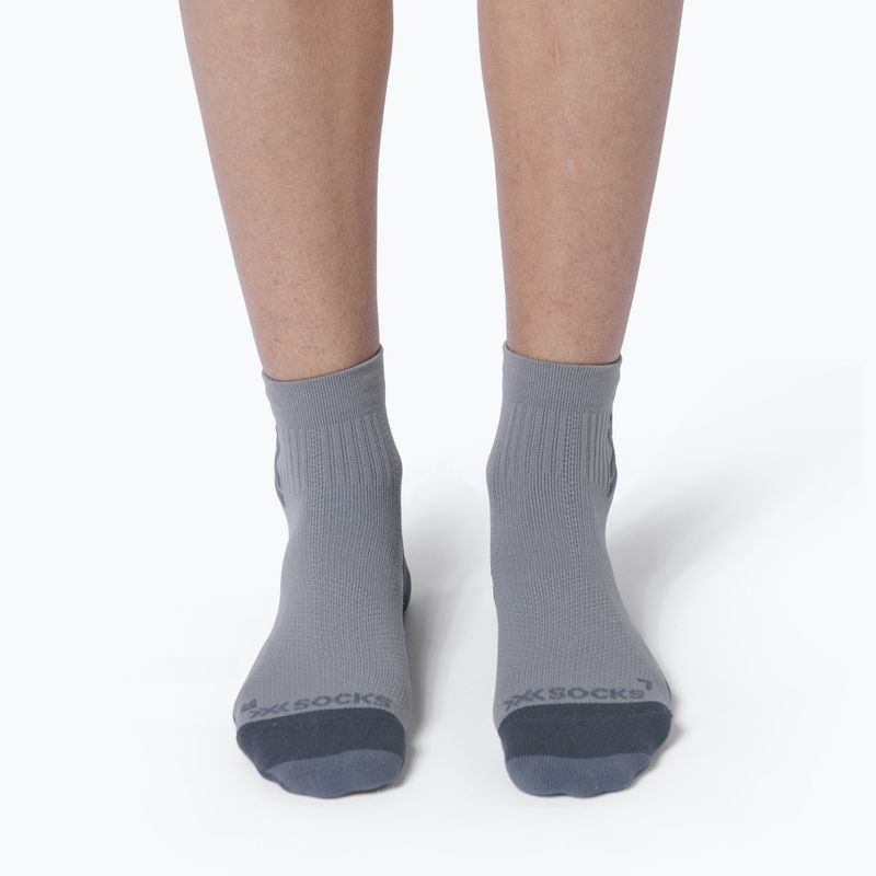 Șosete X-Socks Run Discover Ankle raincloud/x black 2