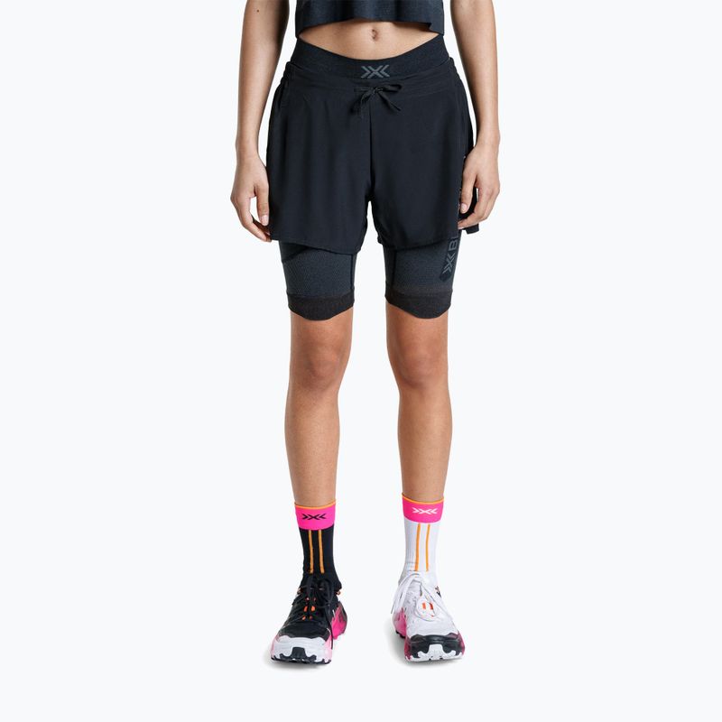Colanți de alergare pentru femei X-Bionic Xceed Run Tights x black/rhino grey 3