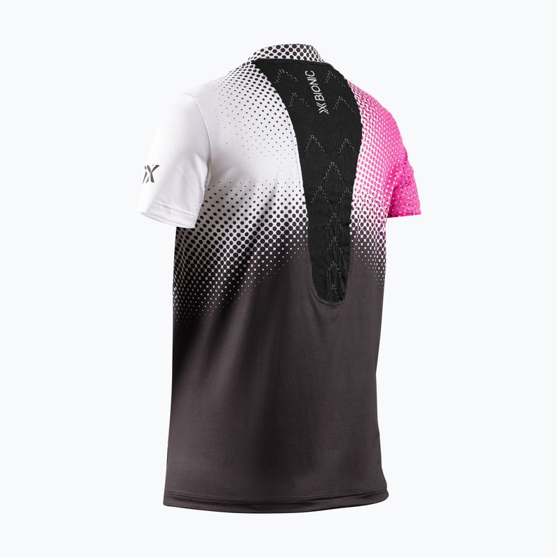 Tricou de alergare pentru femei X-Bionic Corefusion Run dot fade/neo pink/white 7