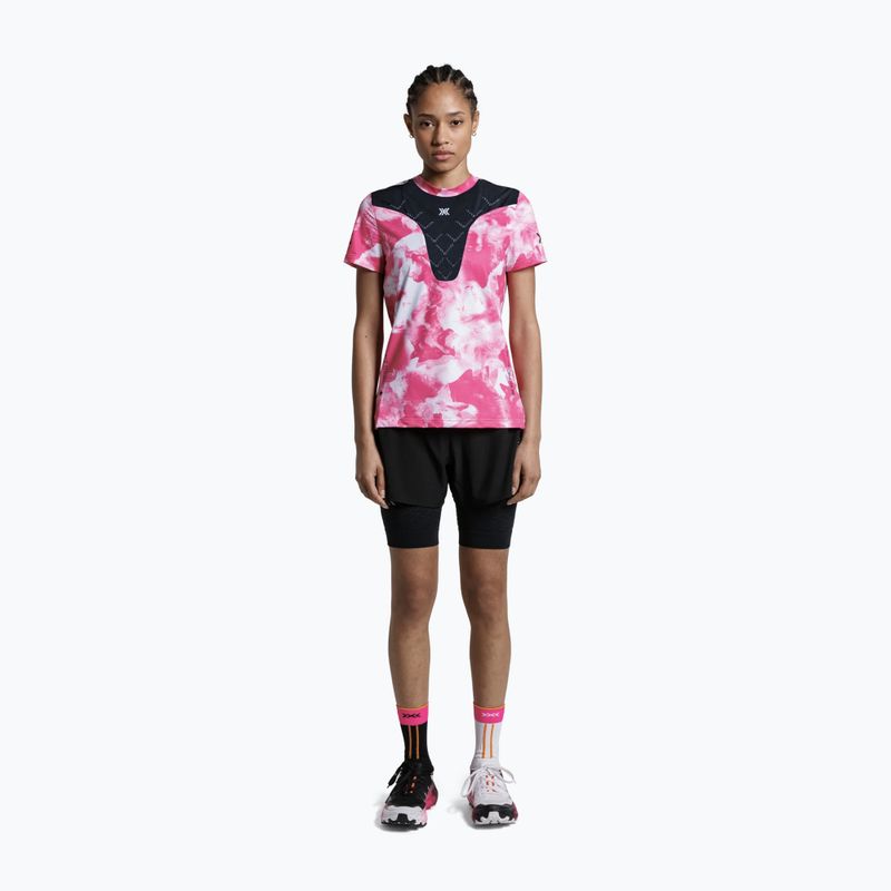 Tricou de alergare pentru femei X-Bionic Corefusion Run wolfpack/white/neo pink 2