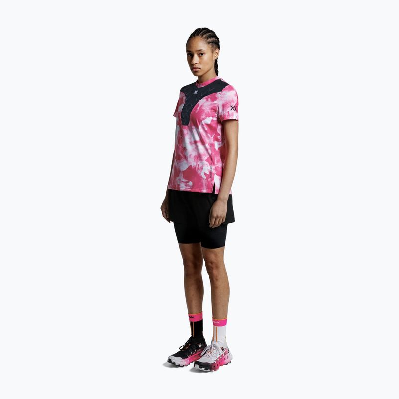 Tricou de alergare pentru femei X-Bionic Corefusion Run wolfpack/white/neo pink 3