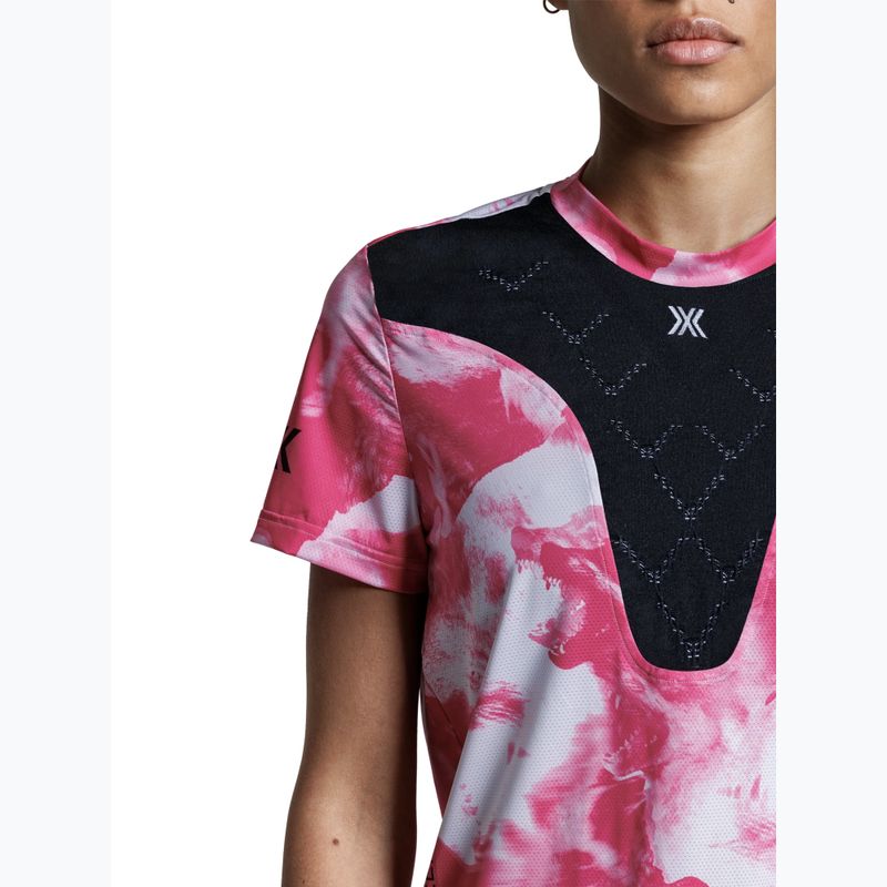 Tricou de alergare pentru femei X-Bionic Corefusion Run wolfpack/white/neo pink 5