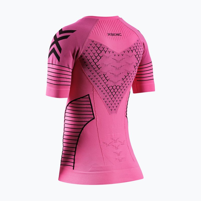 Tricou de alergare pentru femei X-Bionic Twyce Race neo roz/x negru 2