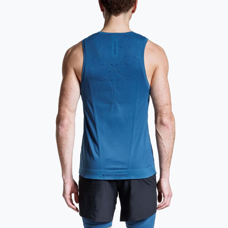 Tricou de alergare pentru bărbați X-Bionic Xceed Run albastru ardezie/marin 3