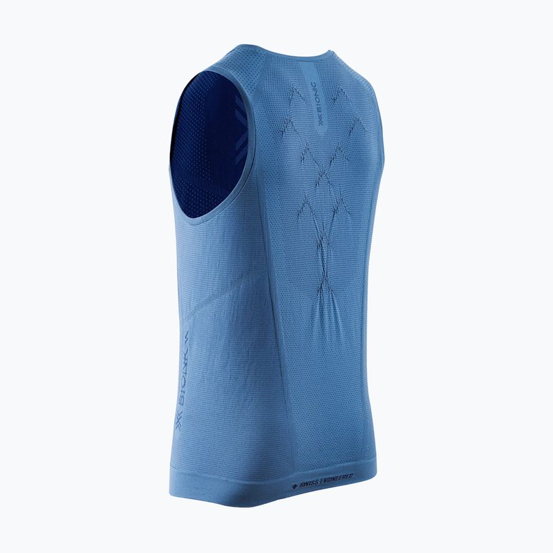 Tricou de alergare pentru bărbați X-Bionic Xceed Run albastru ardezie/marin 8