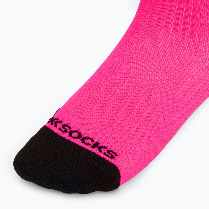 Șosete X-Socks Run Discover Crew fluo pink/x black 3