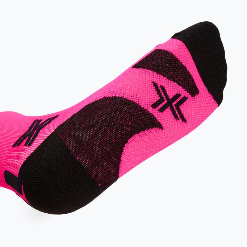 Șosete X-Socks Run Discover Crew fluo pink/x black 4