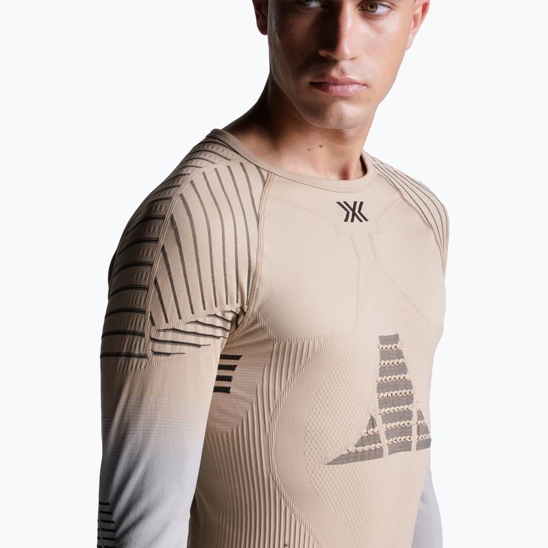Bluză termică pentru bărbați X-Bionic Invent Fx Shirt sand/light grey/grey 5