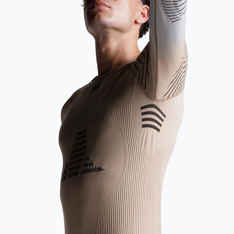 Longsleeve termoactiv pentru bărbați X-Bionic Invent Fx Shirt sand/light grey/grey 8