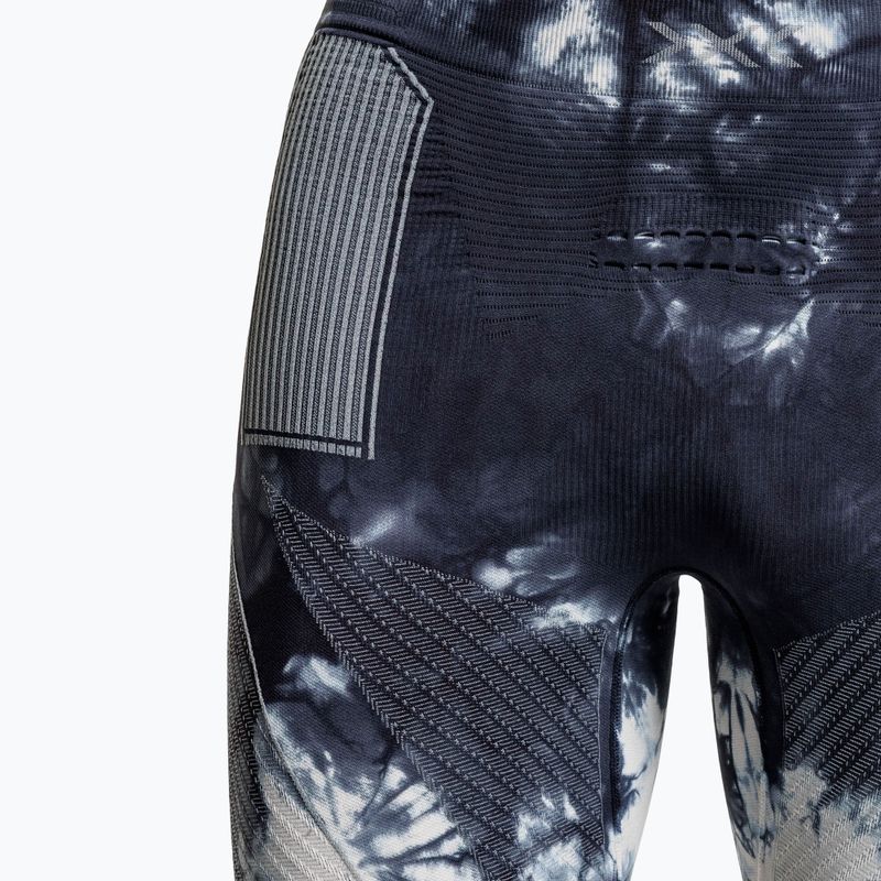 Pantaloni termoactivi X-Bionic Energy Accumulator Wild 3/4 tiedye x black/fluo pink 4