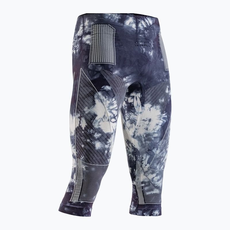 Pantaloni termoactivi X-Bionic Energy Accumulator Wild 3/4 tiedye x black/fluo pink 7